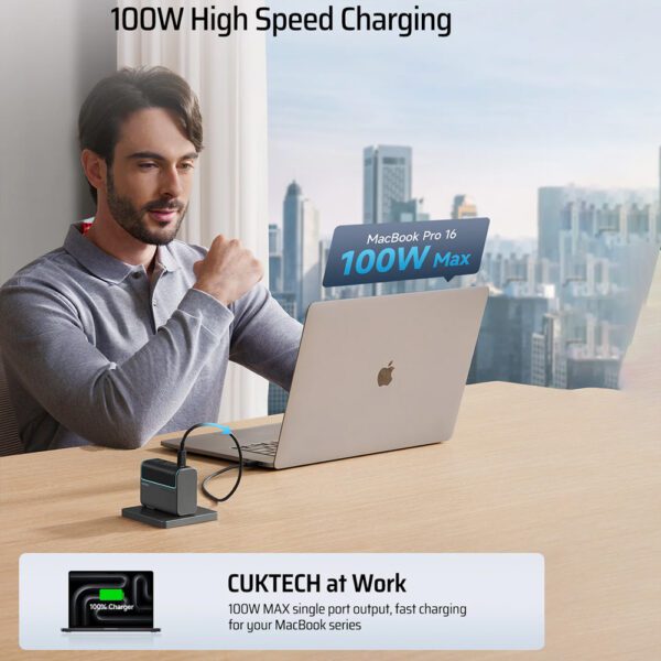 Công suất 100W mạnh mẽ – Sạc nhanh vượt trội