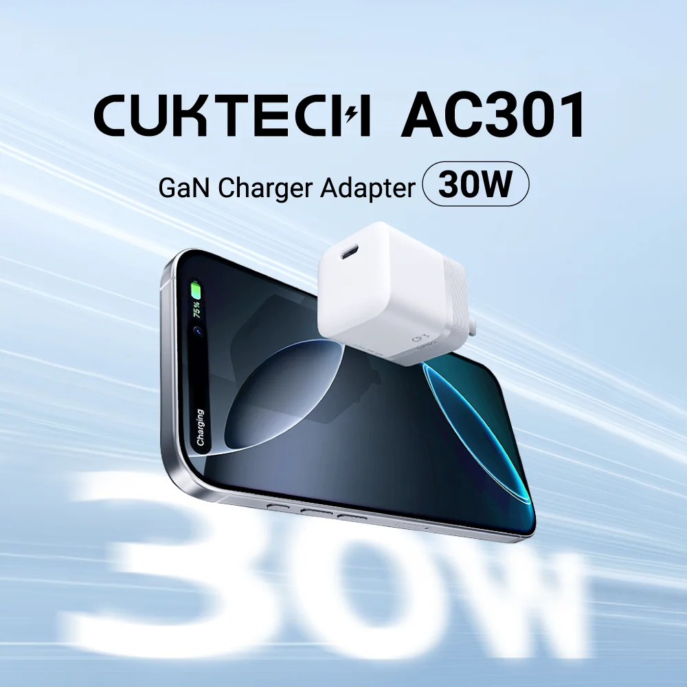 CUKTECH AC301 củ sạc mini GaN 40W 1 cổng type C