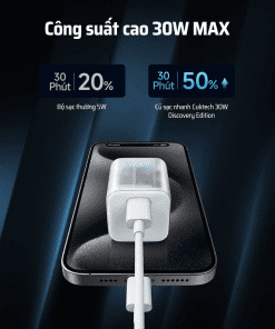 Sạc nhanh trong suốt nhỏ gọn Cuktech AD301N 17 Sạc nhanh trong suốt nhỏ gọn Cuktech AD301N - Hình 6