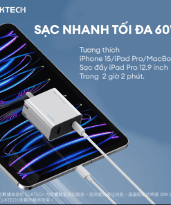 Cáp C to C 1.5m 60W CUKTECH CTC315N - Hình 2