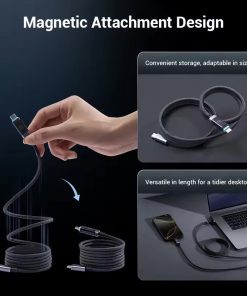 Cáp Type C  1.5m  từ tính Cuktech CMC615P - Hình 4