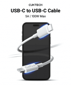 Cáp Sạc Nhanh C to C 1m 100W CUKTECH KLC-5499 5 Cáp Sạc Nhanh C to C 1m 100W CUKTECH KLC-5499 - Hình 3