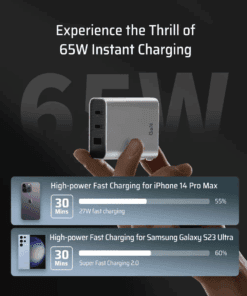 Củ Sạc Cuktech AD653N 65W 2C1A, Chân Dẹt - Hình 5