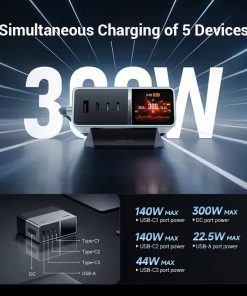 Trạm sạc để bàn 300W CUKTECH 30 Ultra TA3005U - Hình 4