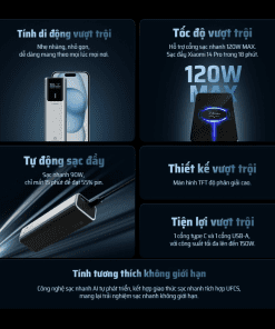 Cuktech PB100P Pin sạc dự phòng 10000mAh 150W 13 Cuktech PB100P Pin sạc dự phòng 10000mAh 150W - Hình 3