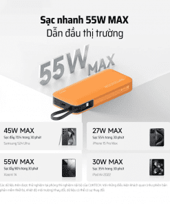 CUKTECH PB200N Pin sạc dự phòng 20000mAh 55W 35 CUKTECH PB200N Pin sạc dự phòng 20000mAh 55W - Hình 12