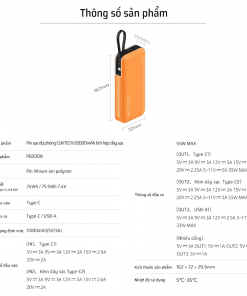 CUKTECH PB200N Pin sạc dự phòng 20000mAh 55W 37 CUKTECH PB200N Pin sạc dự phòng 20000mAh 55W - Hình 14