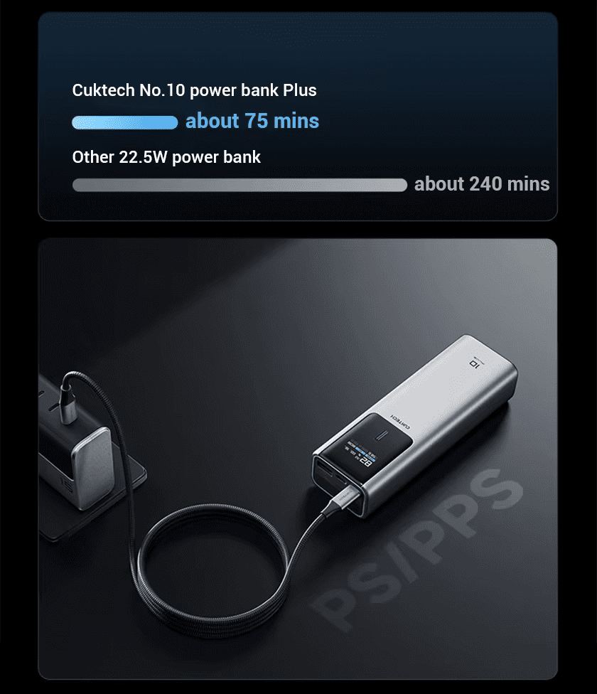 Cuktech PB150P Pin sạc dự phòng 15000mAh 150W 14 Cuktech PB150P Pin sạc dự phòng 15000mAh 150W - Ảnh 14