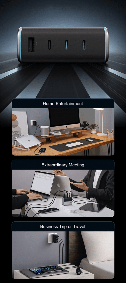 CUKTECH AD1404U Bộ sạc nhanh 140W 4 cổng 12 CUKTECH AD1404U Bộ sạc nhanh 140W 4 cổng - Ảnh 12