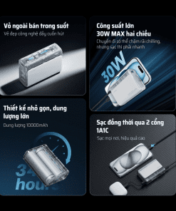 Pin sạc Dự Phòng 10000mAh CUKTECH PB100S 18 Pin sạc Dự Phòng 10000mAh CUKTECH PB100S - Hình 8