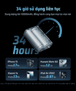 Pin sạc Dự Phòng 10000mAh CUKTECH PB100S 16 Pin sạc Dự Phòng 10000mAh CUKTECH PB100S - Hình 6