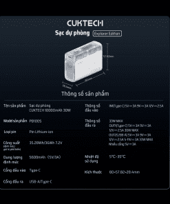 Pin sạc Dự Phòng 10000mAh CUKTECH PB100S 15 Pin sạc Dự Phòng 10000mAh CUKTECH PB100S - Hình 5