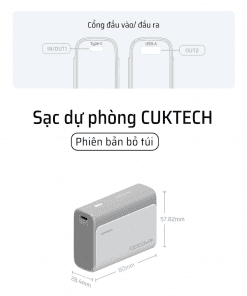 Pin sạc dự phòng 10000mAh CUKTECH PB100 30W - Hình 3