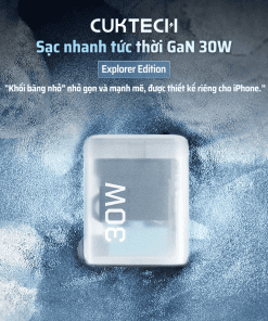 Sạc nhanh trong suốt nhỏ gọn Cuktech AD301N 14 Sạc nhanh trong suốt nhỏ gọn Cuktech AD301N - Hình 3