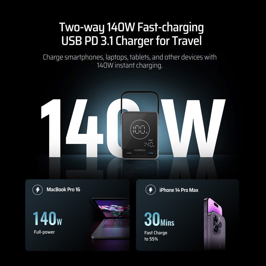 Pin sạc dự phòng 40000mAh 300W CUKTECH P01CT 6 Pin sạc dự phòng 40000mAh 300W CUKTECH P01CT - Ảnh 6