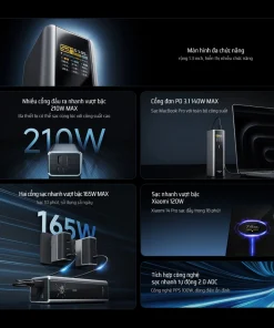 CUKTECH PB200U Sạc Dự Phòng 20000mAh 210W - Hình 6