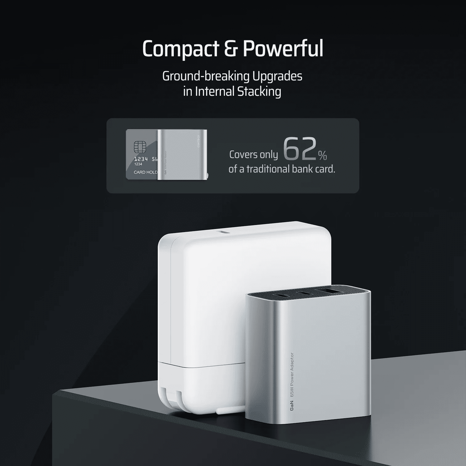 Củ sạc nhanh GaN 65W CUKTECH AD653C 2 Củ sạc nhanh GaN 65W CUKTECH AD653C - Ảnh 2