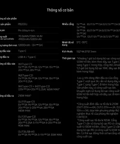 CUKTECH PB200U Sạc Dự Phòng 20000mAh 210W - Hình 11